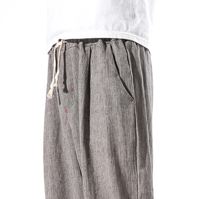 Breathable Linen Straight-Leg Mindful Movement Pants