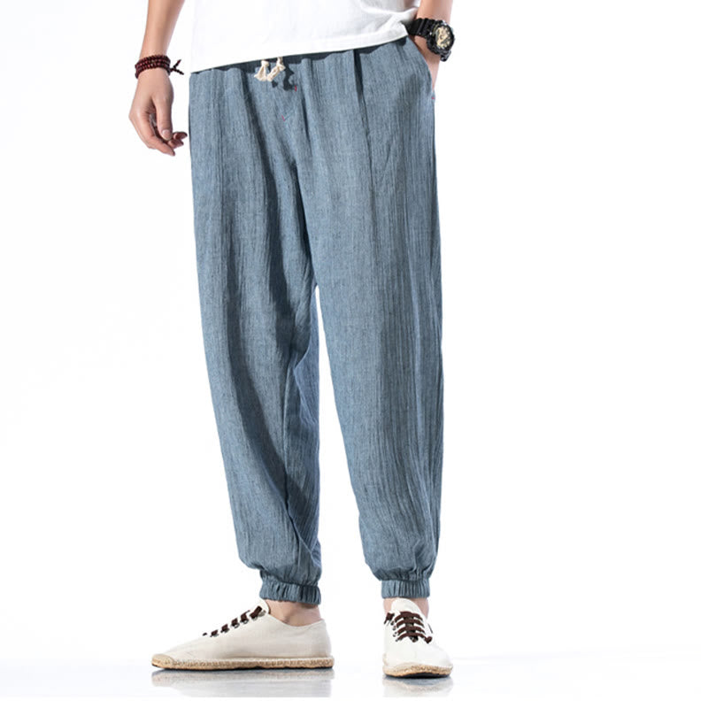 Breathable Linen Straight-Leg Mindful Movement Pants