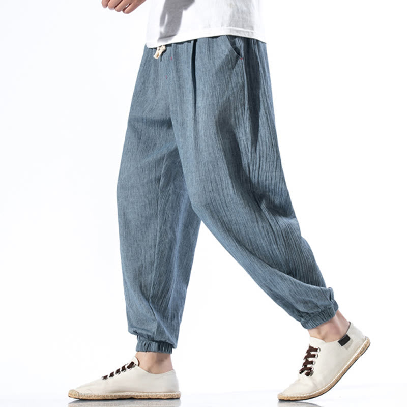 Breathable Linen Straight-Leg Mindful Movement Pants