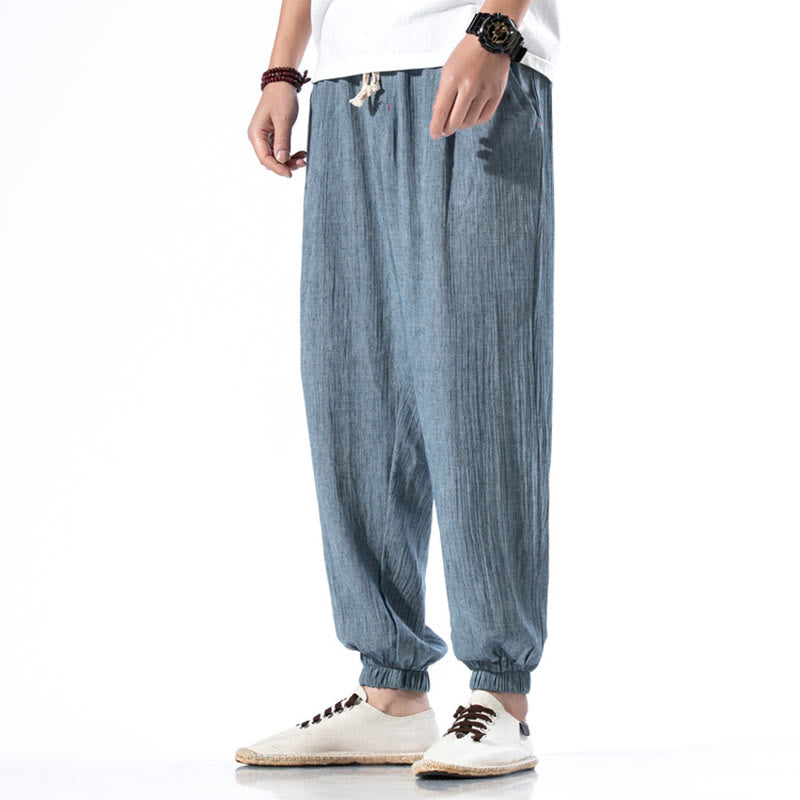 Breathable Linen Straight-Leg Mindful Movement Pants