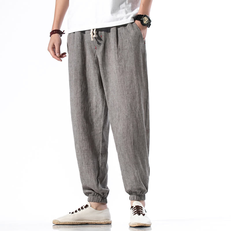 Breathable Linen Straight-Leg Mindful Movement Pants