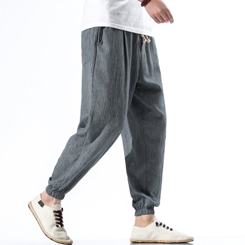Breathable Linen Straight-Leg Mindful Movement Pants
