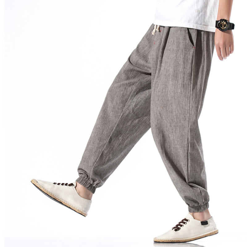 Breathable Linen Straight-Leg Mindful Movement Pants