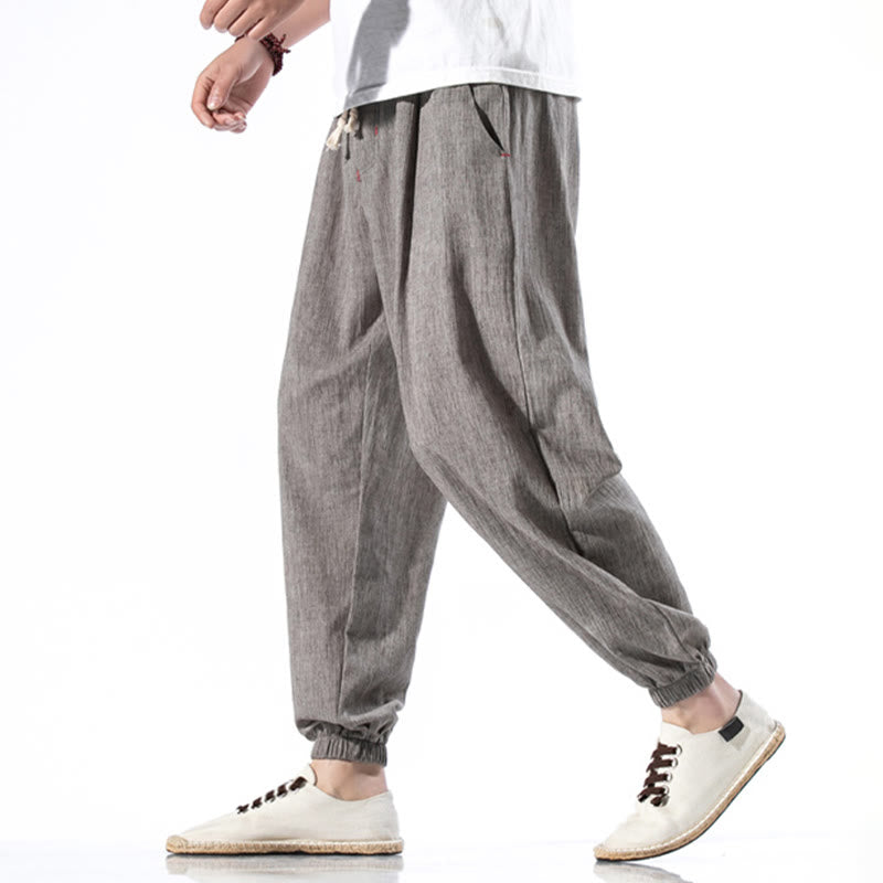 Breathable Linen Straight-Leg Mindful Movement Pants