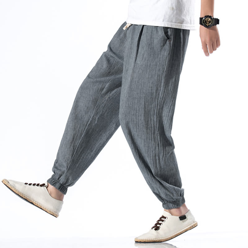 Breathable Linen Straight-Leg Mindful Movement Pants