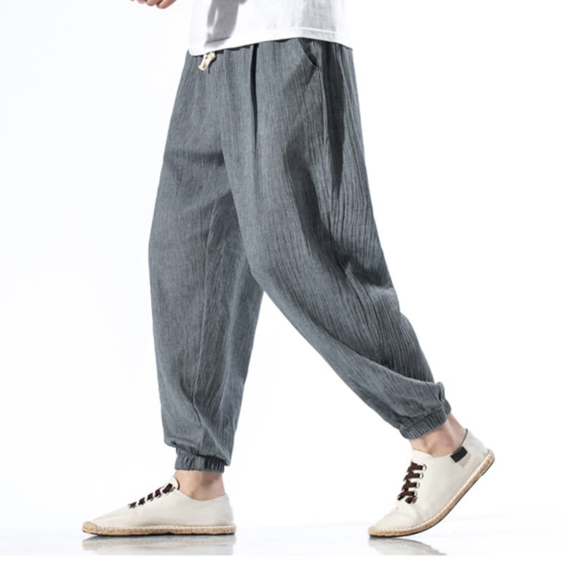Breathable Linen Straight-Leg Mindful Movement Pants