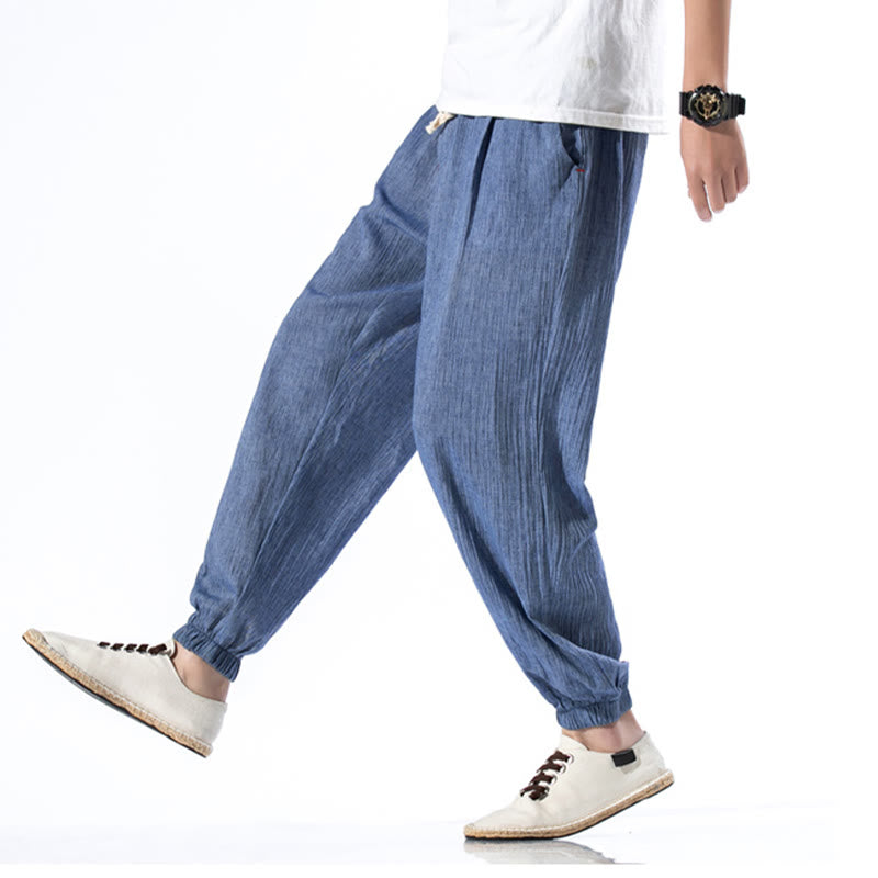 Breathable Linen Straight-Leg Mindful Movement Pants