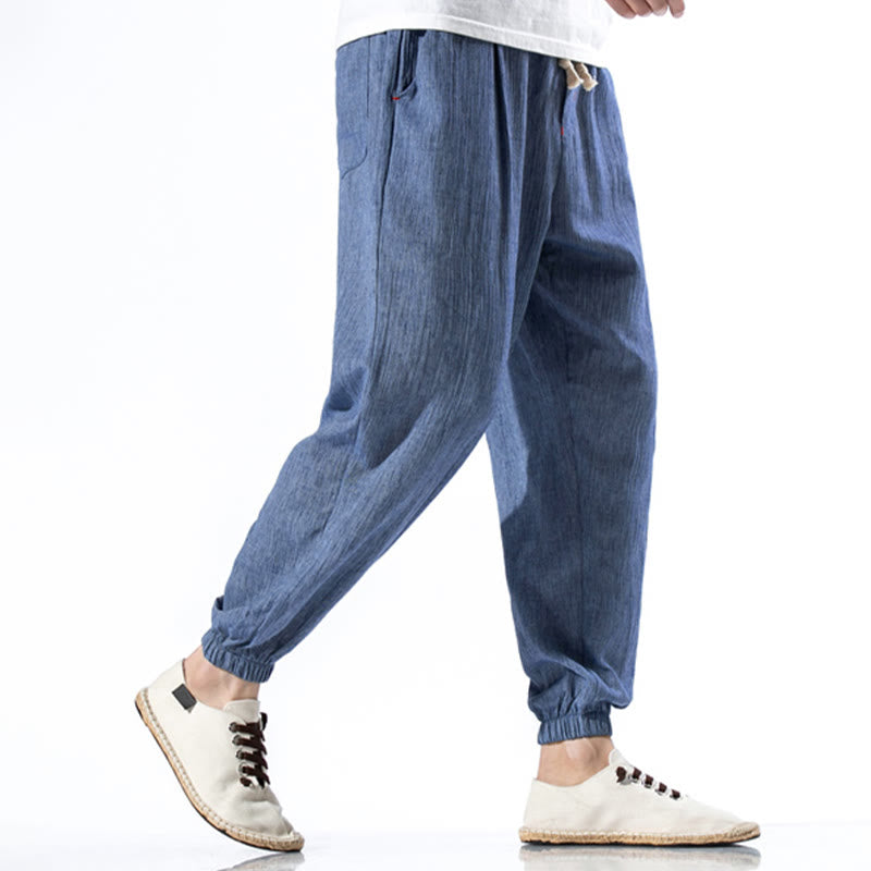 Breathable Linen Straight-Leg Mindful Movement Pants