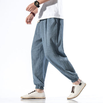 Breathable Linen Straight-Leg Mindful Movement Pants
