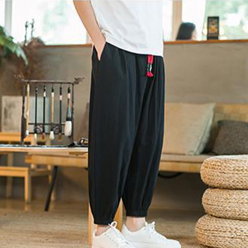Cotton Linen Relaxed Grounding Meditation Pants