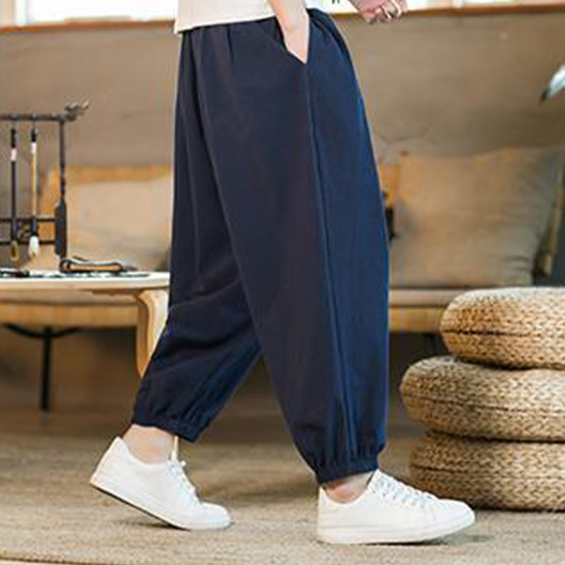 Cotton Linen Relaxed Grounding Meditation Pants