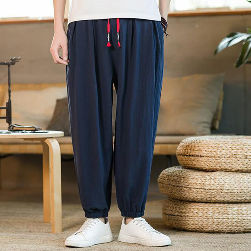 Cotton Linen Relaxed Grounding Meditation Pants