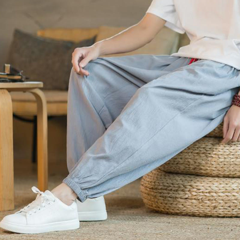 Cotton Linen Relaxed Grounding Meditation Pants