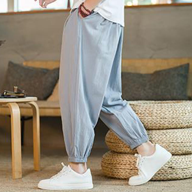 Cotton Linen Relaxed Grounding Meditation Pants
