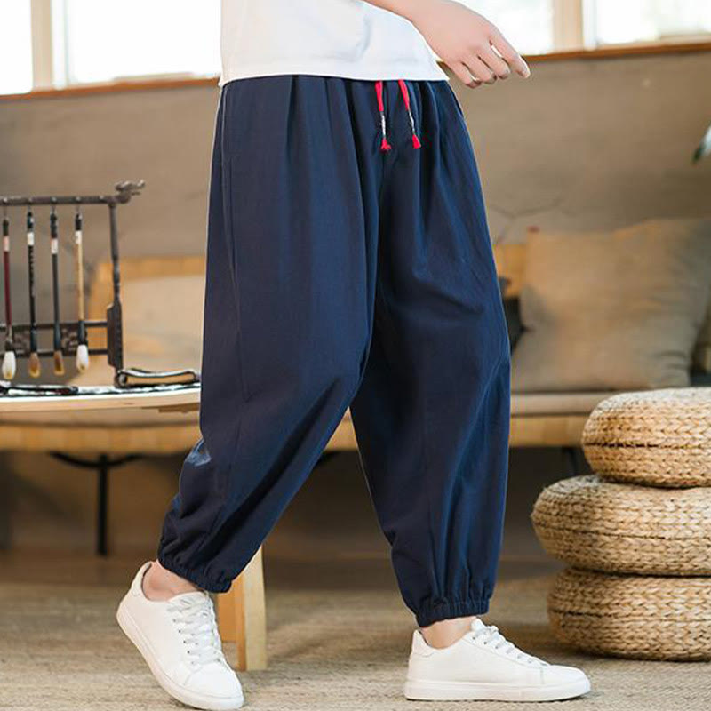 Cotton Linen Relaxed Grounding Meditation Pants