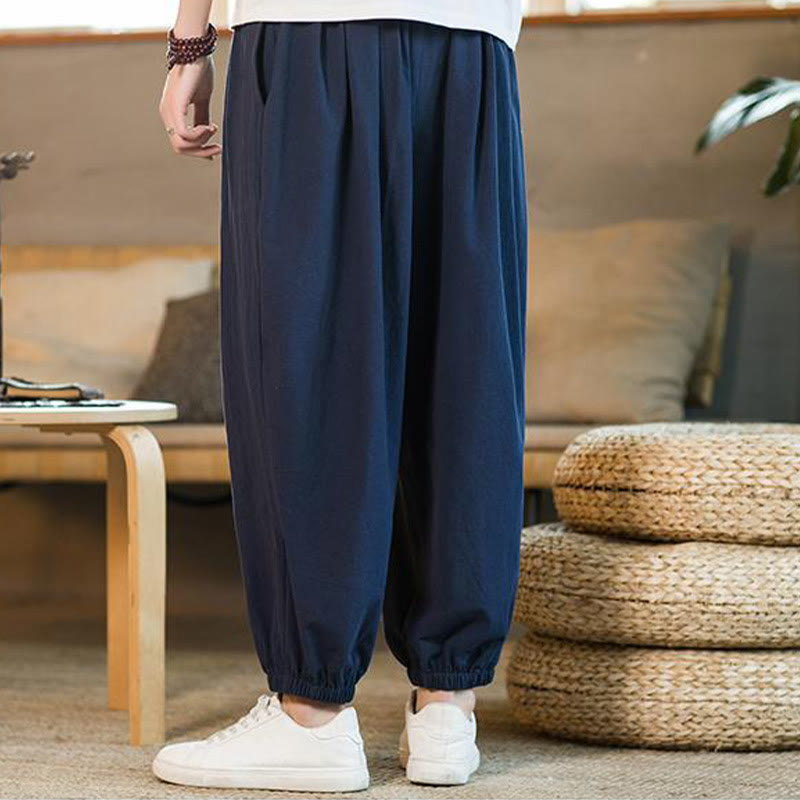 Cotton Linen Relaxed Grounding Meditation Pants