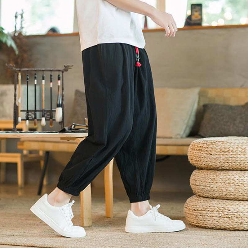 Cotton Linen Relaxed Grounding Meditation Pants