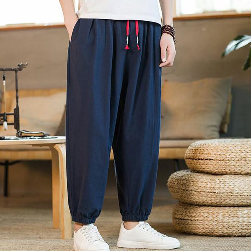 Cotton Linen Relaxed Grounding Meditation Pants