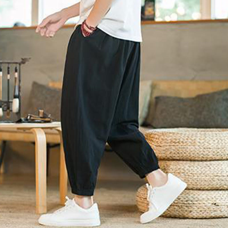 Cotton Linen Relaxed Grounding Meditation Pants