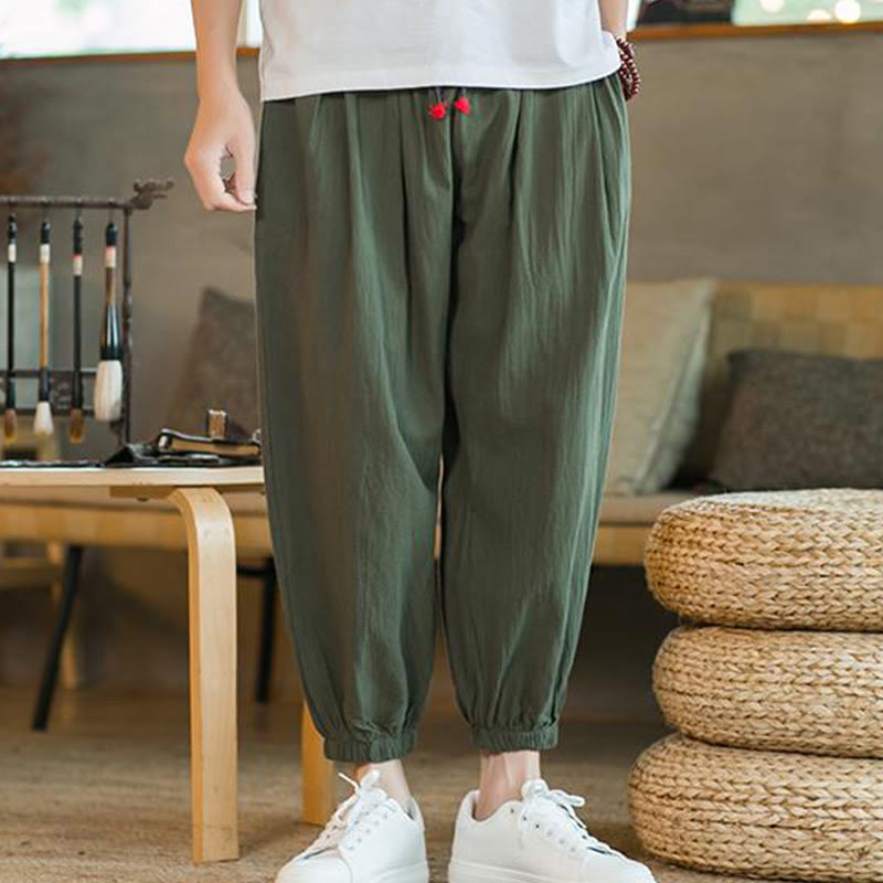 Cotton Linen Relaxed Grounding Meditation Pants