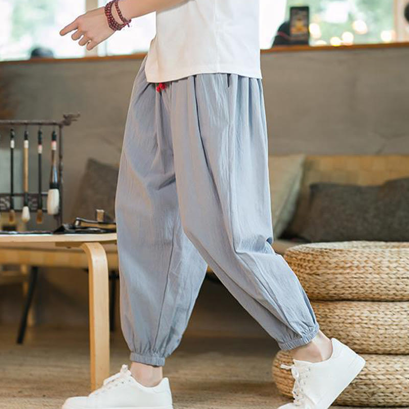 Cotton Linen Relaxed Grounding Meditation Pants