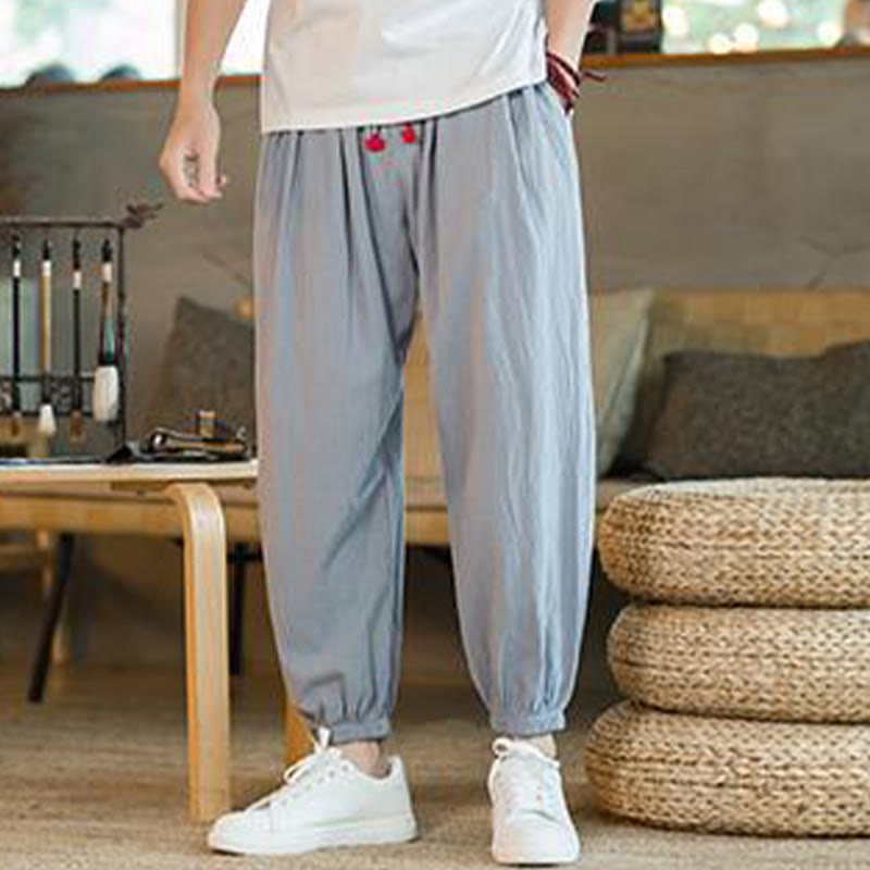 Cotton Linen Relaxed Grounding Meditation Pants