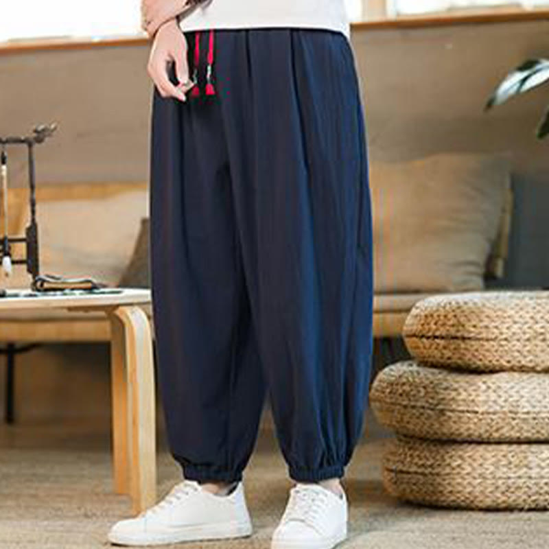 Cotton Linen Relaxed Grounding Meditation Pants
