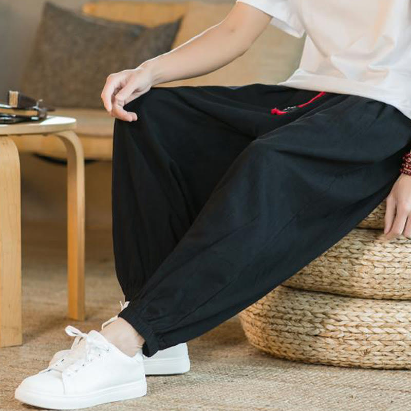Cotton Linen Relaxed Grounding Meditation Pants