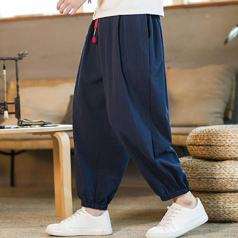 Cotton Linen Relaxed Grounding Meditation Pants
