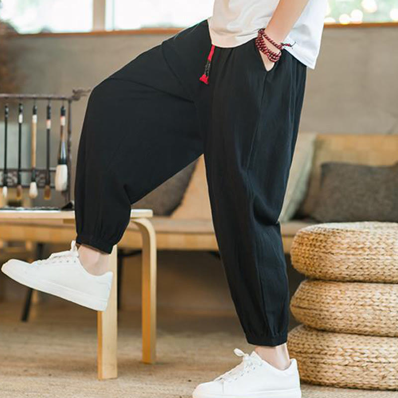 Cotton Linen Relaxed Grounding Meditation Pants