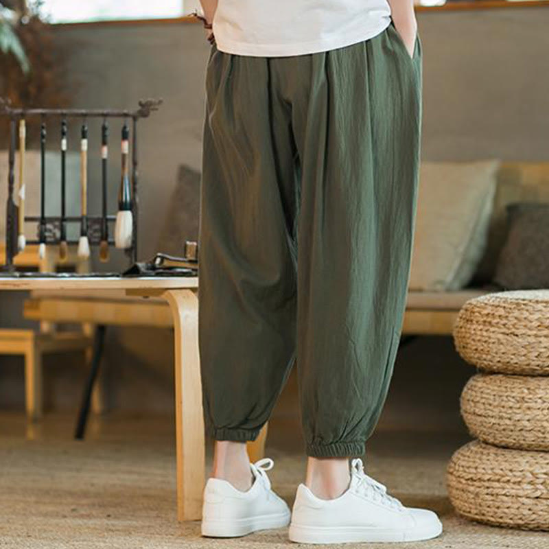 Cotton Linen Relaxed Grounding Meditation Pants