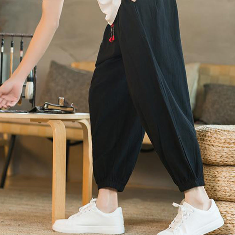 Cotton Linen Relaxed Grounding Meditation Pants