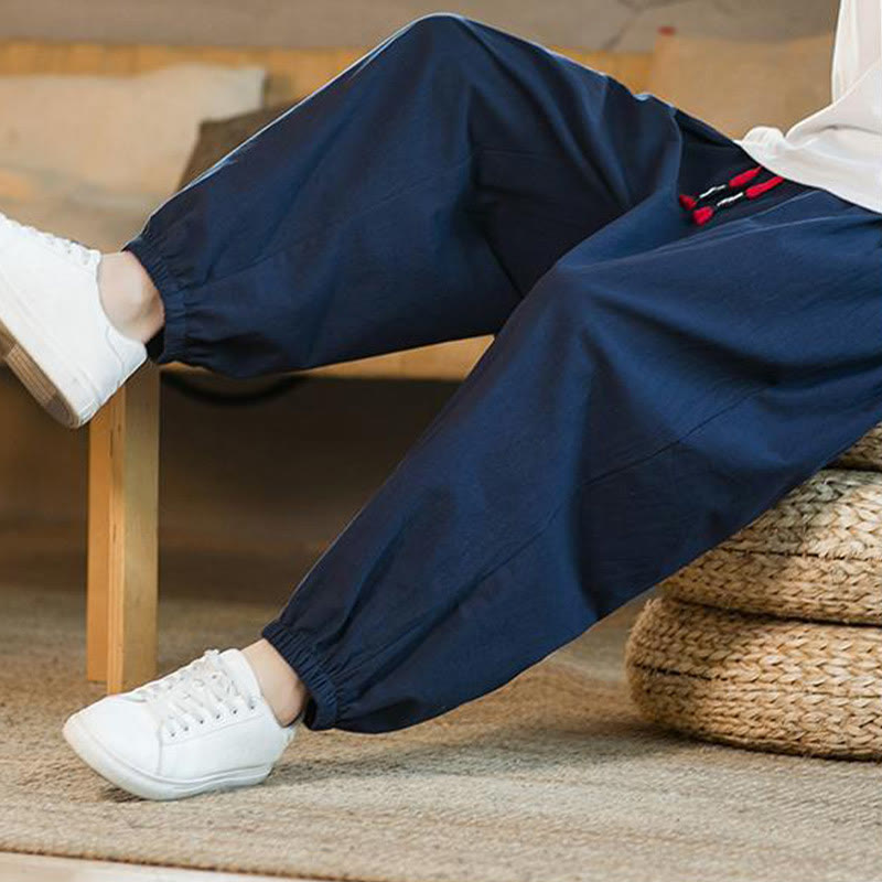 Cotton Linen Relaxed Grounding Meditation Pants