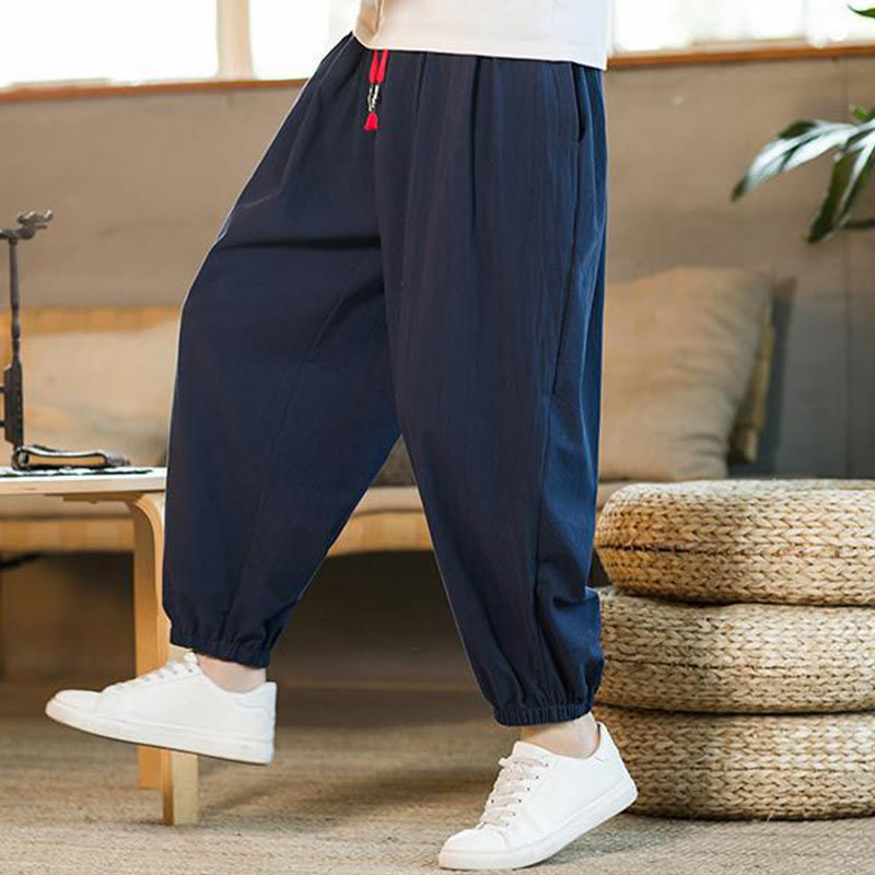 Cotton Linen Relaxed Grounding Meditation Pants