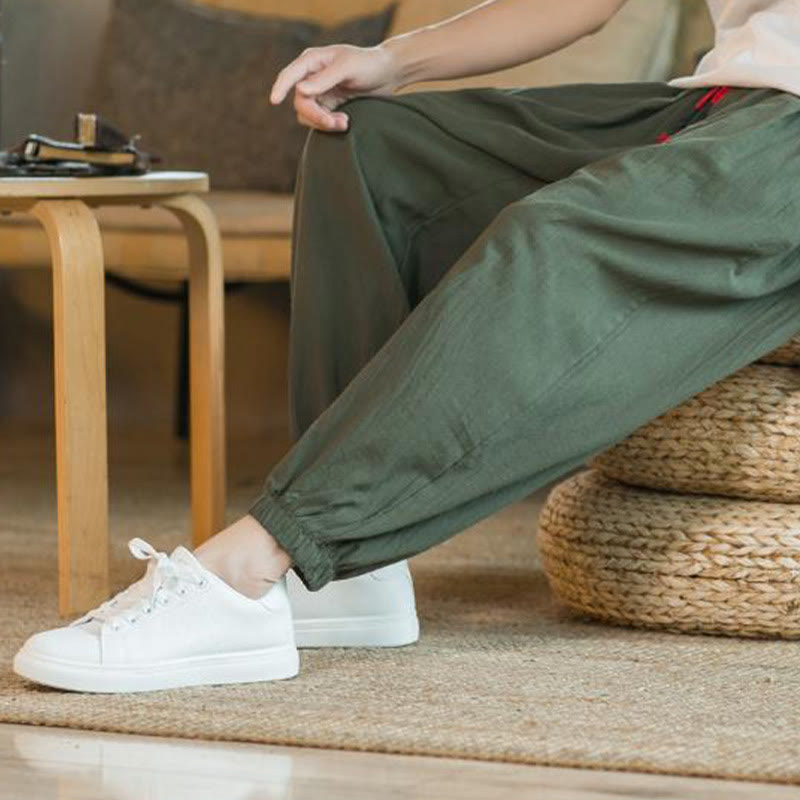 Cotton Linen Relaxed Grounding Meditation Pants