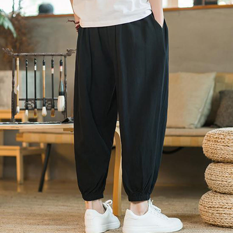 Cotton Linen Relaxed Grounding Meditation Pants