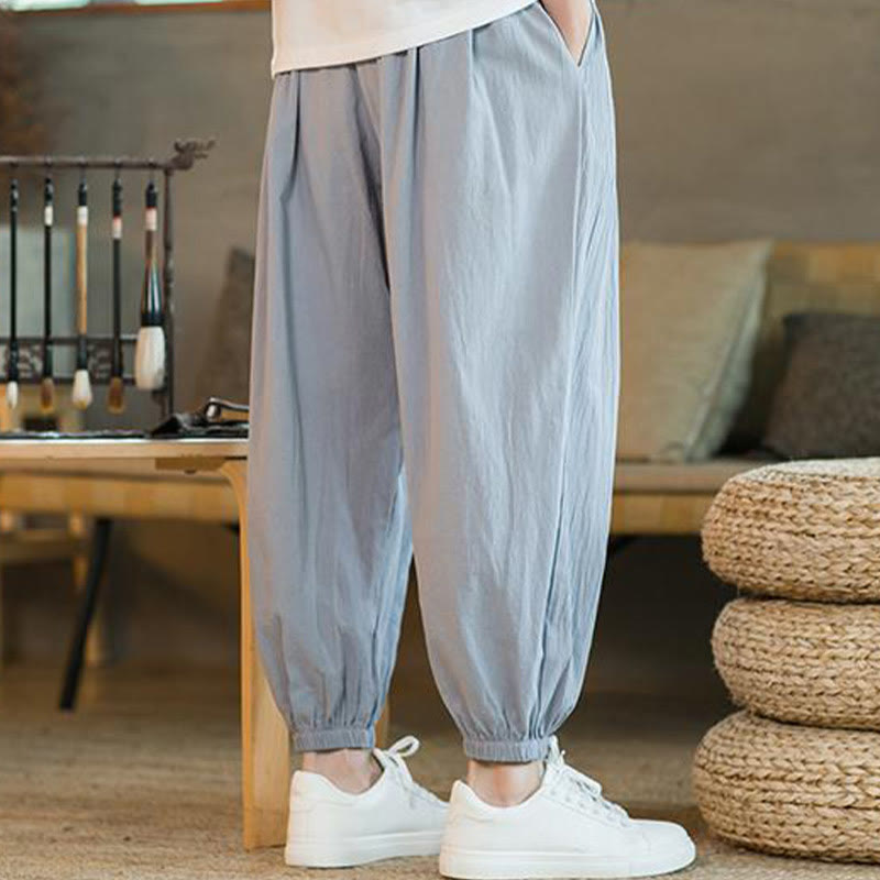 Cotton Linen Relaxed Grounding Meditation Pants