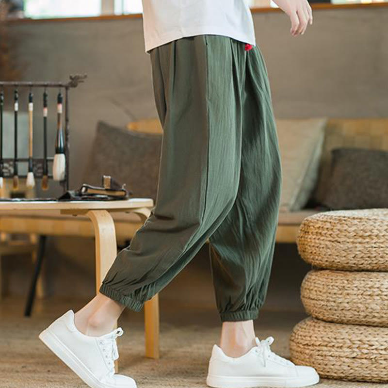Cotton Linen Relaxed Grounding Meditation Pants
