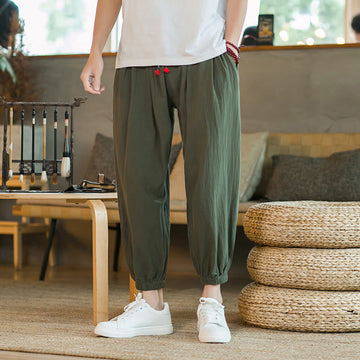 Cotton Linen Relaxed Grounding Meditation Pants