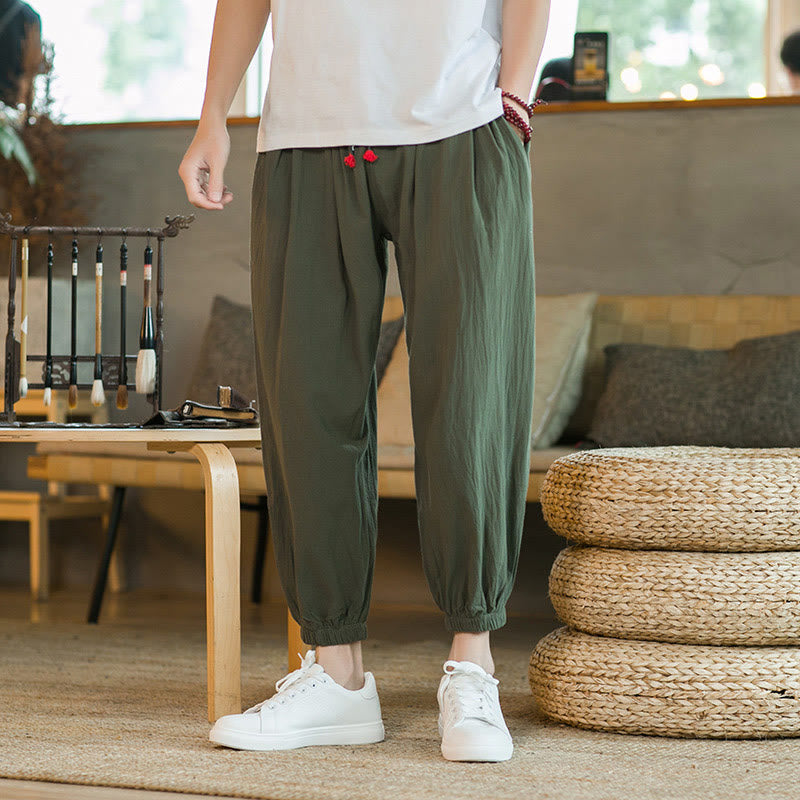 Cotton Linen Relaxed Grounding Meditation Pants
