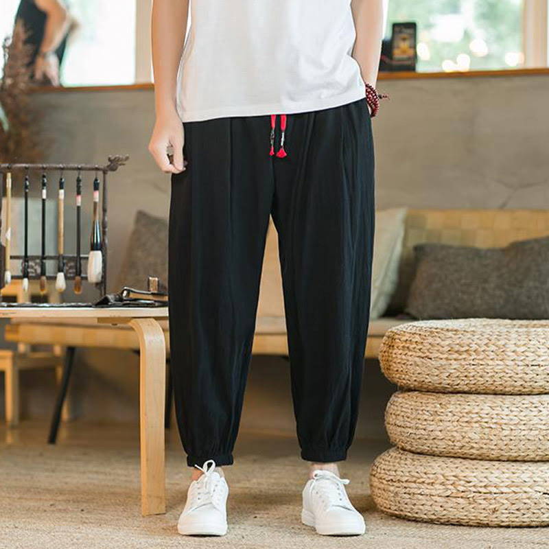 Cotton Linen Relaxed Grounding Meditation Pants