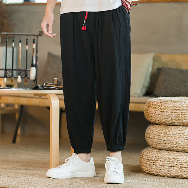 Cotton Linen Relaxed Grounding Meditation Pants