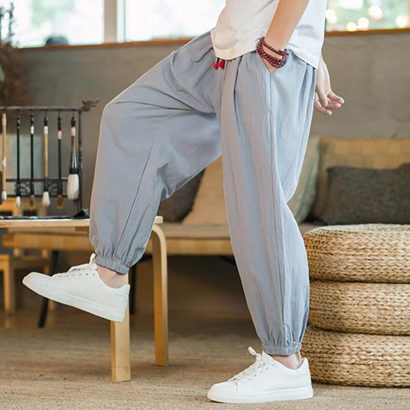 Cotton Linen Relaxed Grounding Meditation Pants
