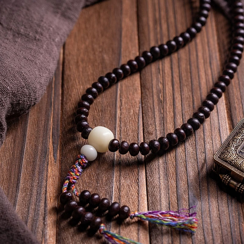 Tiger Eye & 108 Bowl Bodhi Seed Multi-Layer Meditation Mala Bracelet
