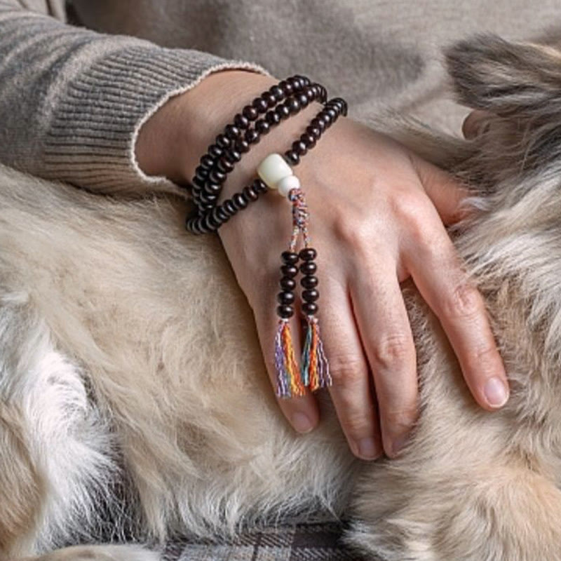Tiger Eye & 108 Bowl Bodhi Seed Multi-Layer Meditation Mala Bracelet