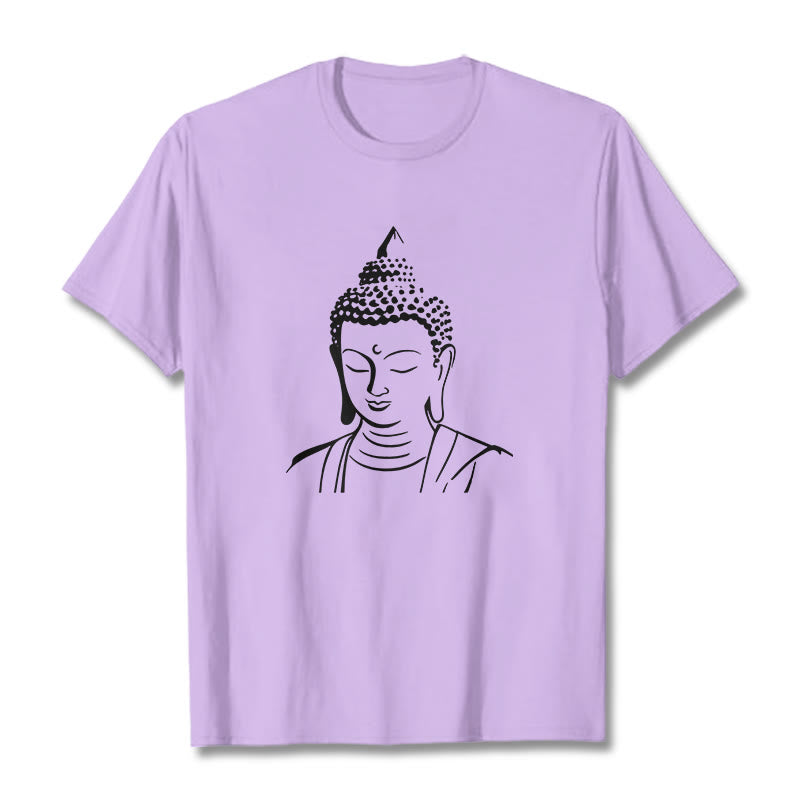 Soft Cotton Minimalist Graphic Meditation Tee