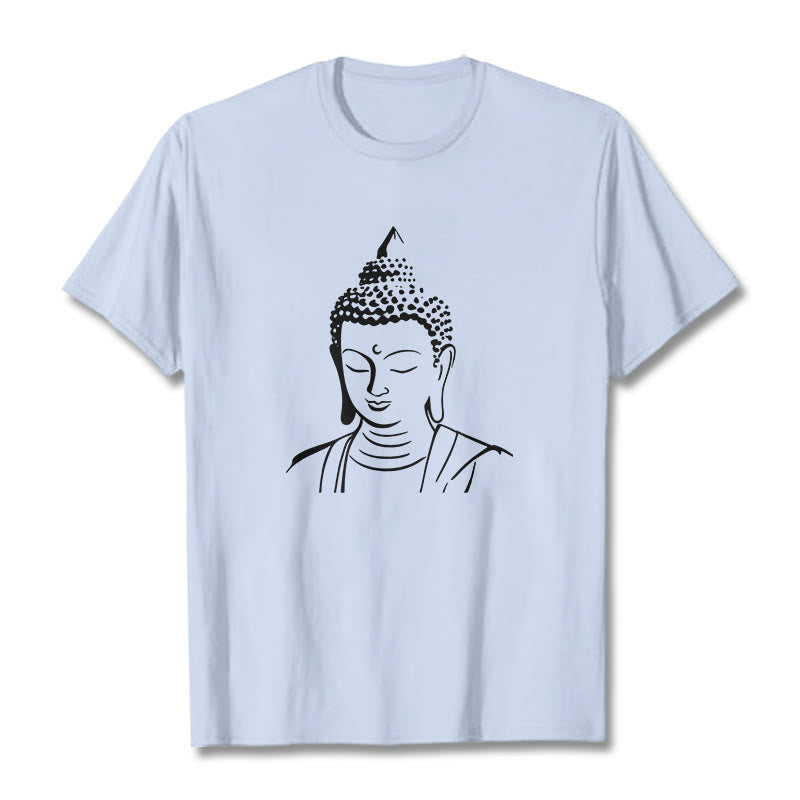 Soft Cotton Minimalist Graphic Meditation Tee