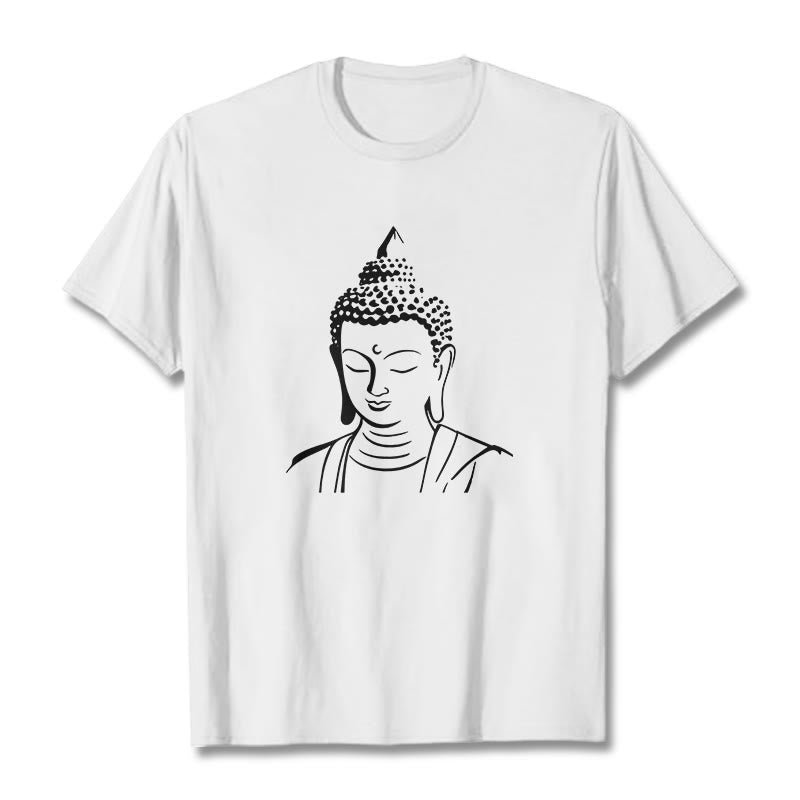Soft Cotton Minimalist Graphic Meditation Tee