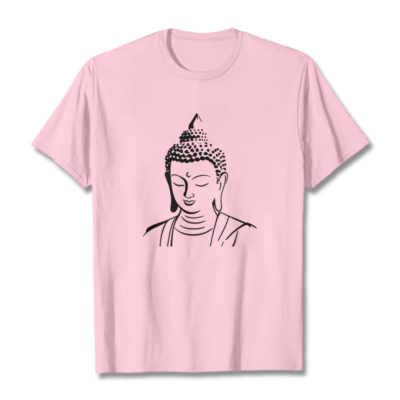 Soft Cotton Minimalist Graphic Meditation Tee