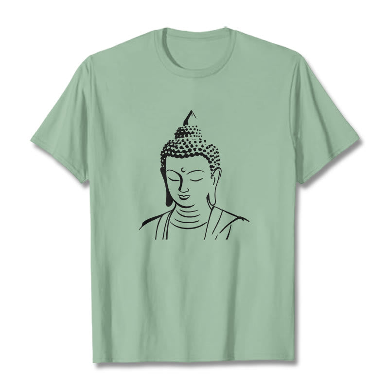 Soft Cotton Minimalist Graphic Meditation Tee